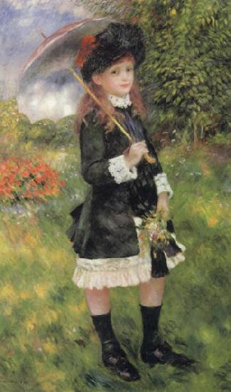 Pierre Renoir Girl with Parasol (Aline Nunes)